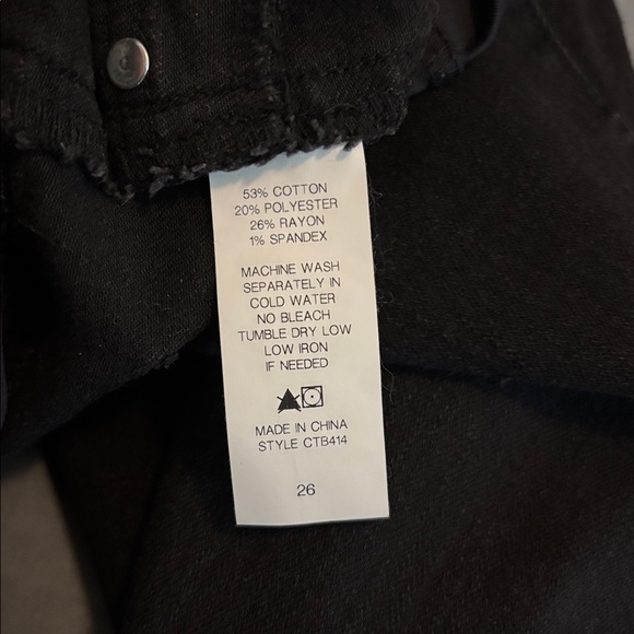 Pinkblush Black High-Rise Jeggings maternity jeans 26 - Picture 8 of 8